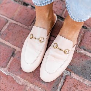 Gucci Princetown Pink Leather Loafer Mules